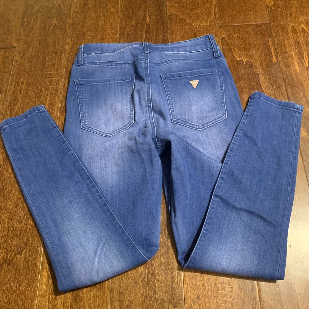 Guess Light Blue Faded High Skinny Jeans 👖😍🤗